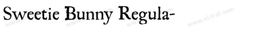 Sweetie Bunny Regula字体转换
